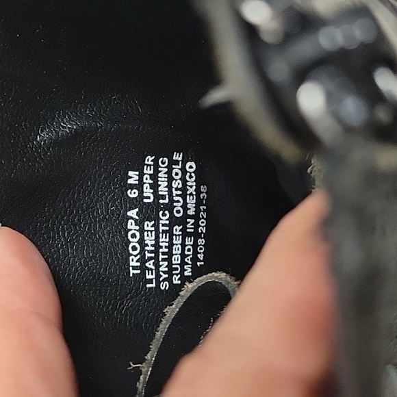 Steve Madden Size 6 Black Troopa Leather Boots NIB - Picture 9 of 10